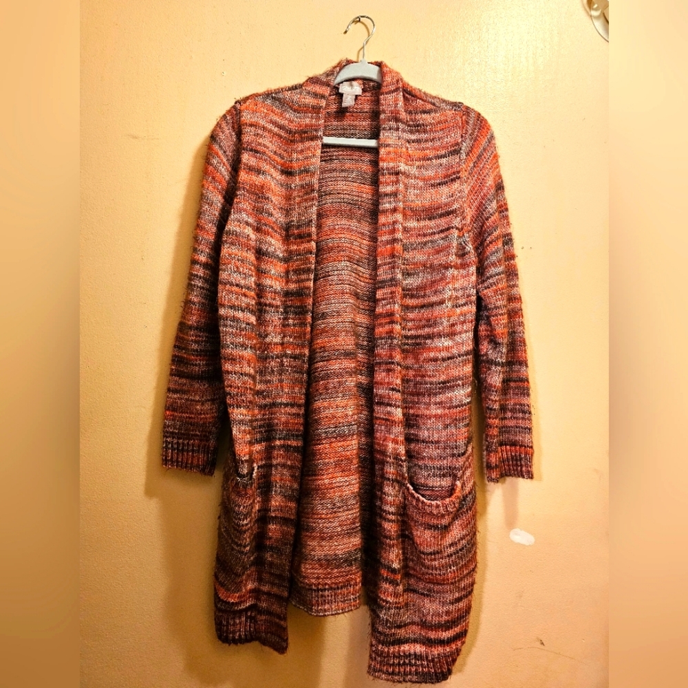 Chicos, Size 2, Red/Orange multicolor Sweater